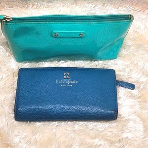 Bundle Kate Spade cosmetic and wallet